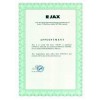 Обновление сертификата официального дилера JAX.